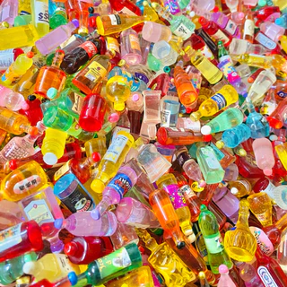 เรซิ่นขวดเครื่องดื่มจิ๋ว DIY คละแบบ (ไม่เรืองแสง)