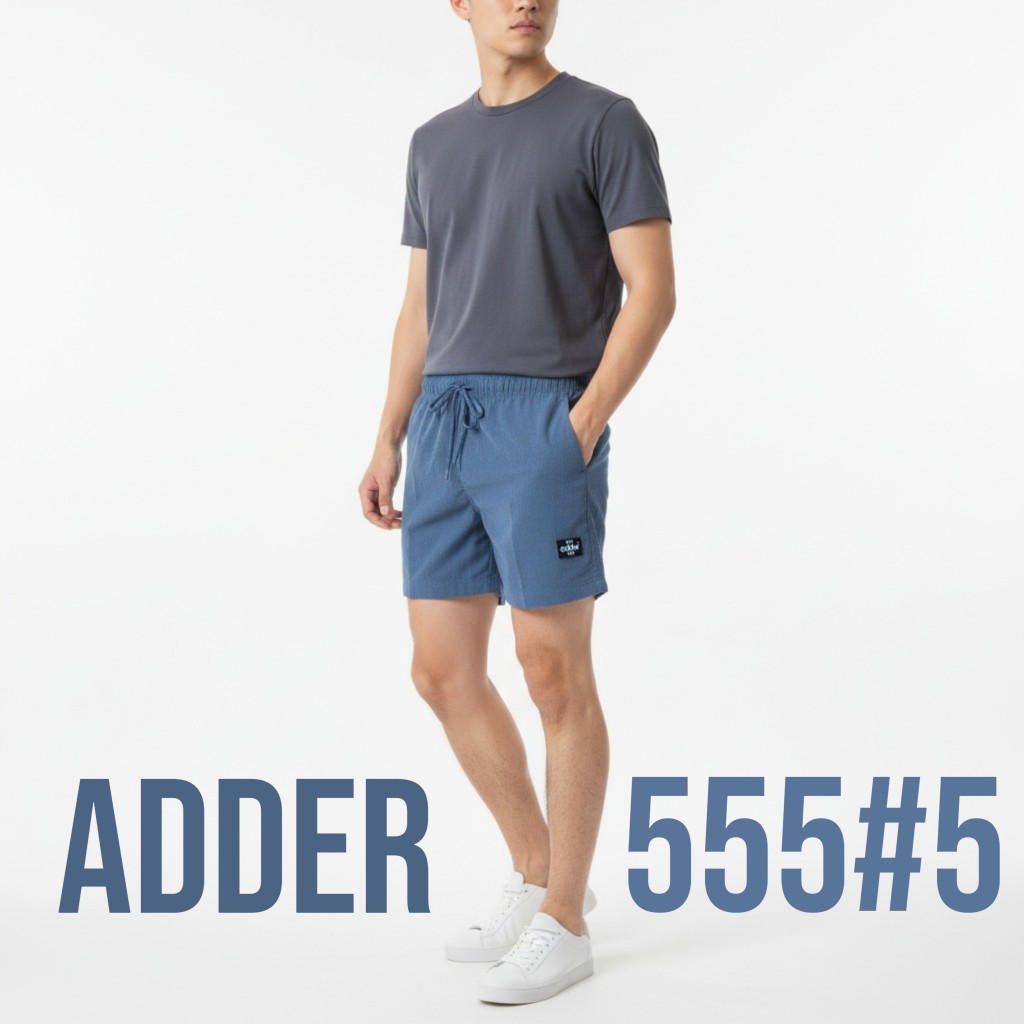ADDER 555/5 กางเกงขาสั้นผ้าลูกฟูก ของแท้ 100% สีไม่ตก ผ้านุ่มใส่สบาย