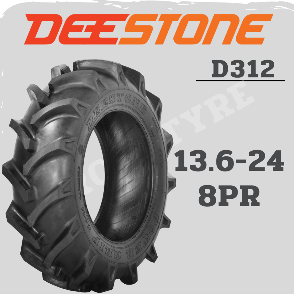 ยางรถไถ 13.6-24 8PR ยี่ห้อ Deestone รุ่น D312