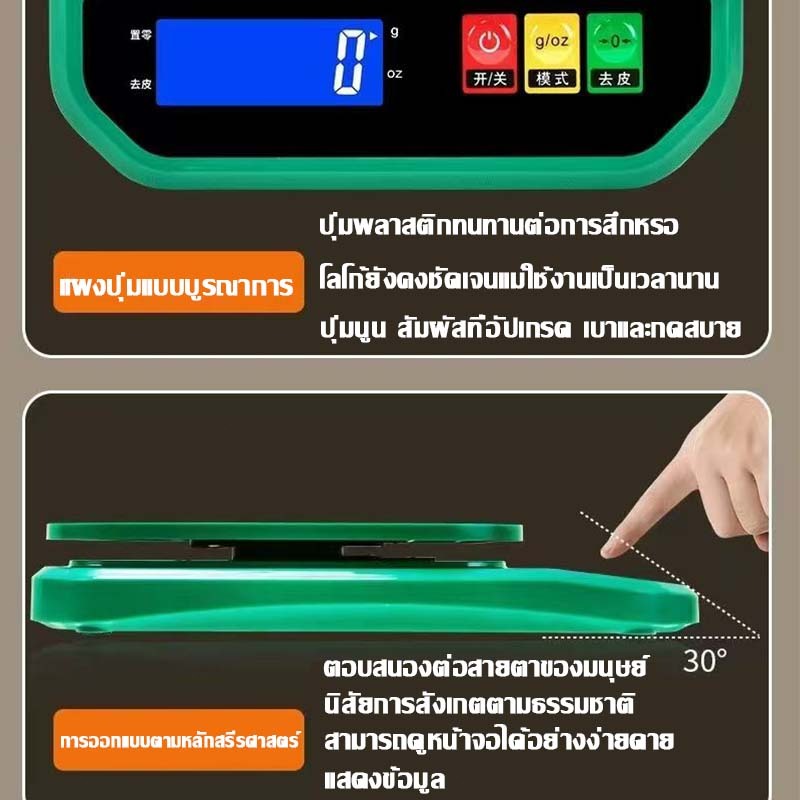 เครื่องชั่งดิจิตอล สำหรับชั่งอาหารกาแฟแป้งฯลฯ เอียดสูงทศนิยม1-2ตำแหน่งหน้าจอ0.1/0.01 ตาชั่งดิจิตอล เครื่องชั่งอาหาร ราคา ถูกที่สุด ดีลบีเคเค แกลเลอรีภาพที่ 8