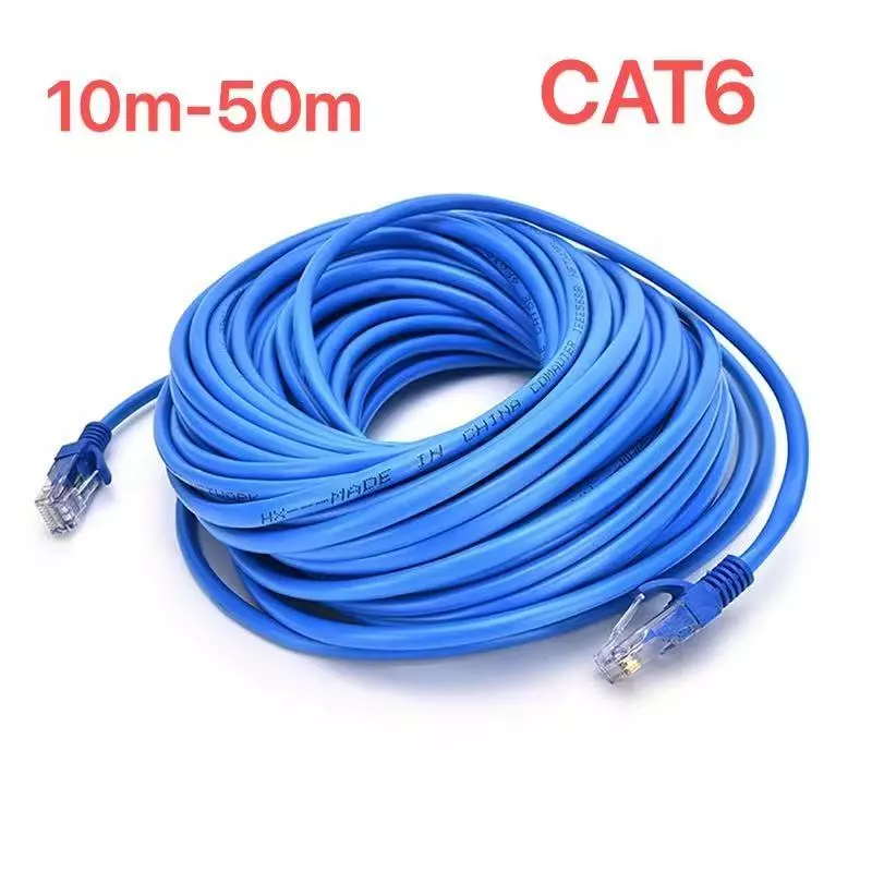 10/15/20/30M/50M สายแพทช์เครือข่าย CAT6 UTP ในร่ม 26AWG 4pr RJ45 สายแพทช์เครือข่าย Lan