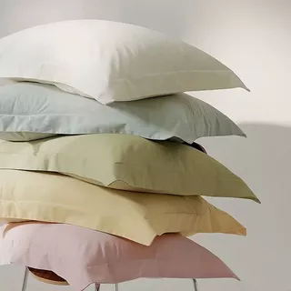 LULUNA ปลอกหมอนสีพื้น ป้องกันไรฝุ่น ขนาด 19" x 29" (48 x 74 ซม.) มีให้เลือกหลายสี