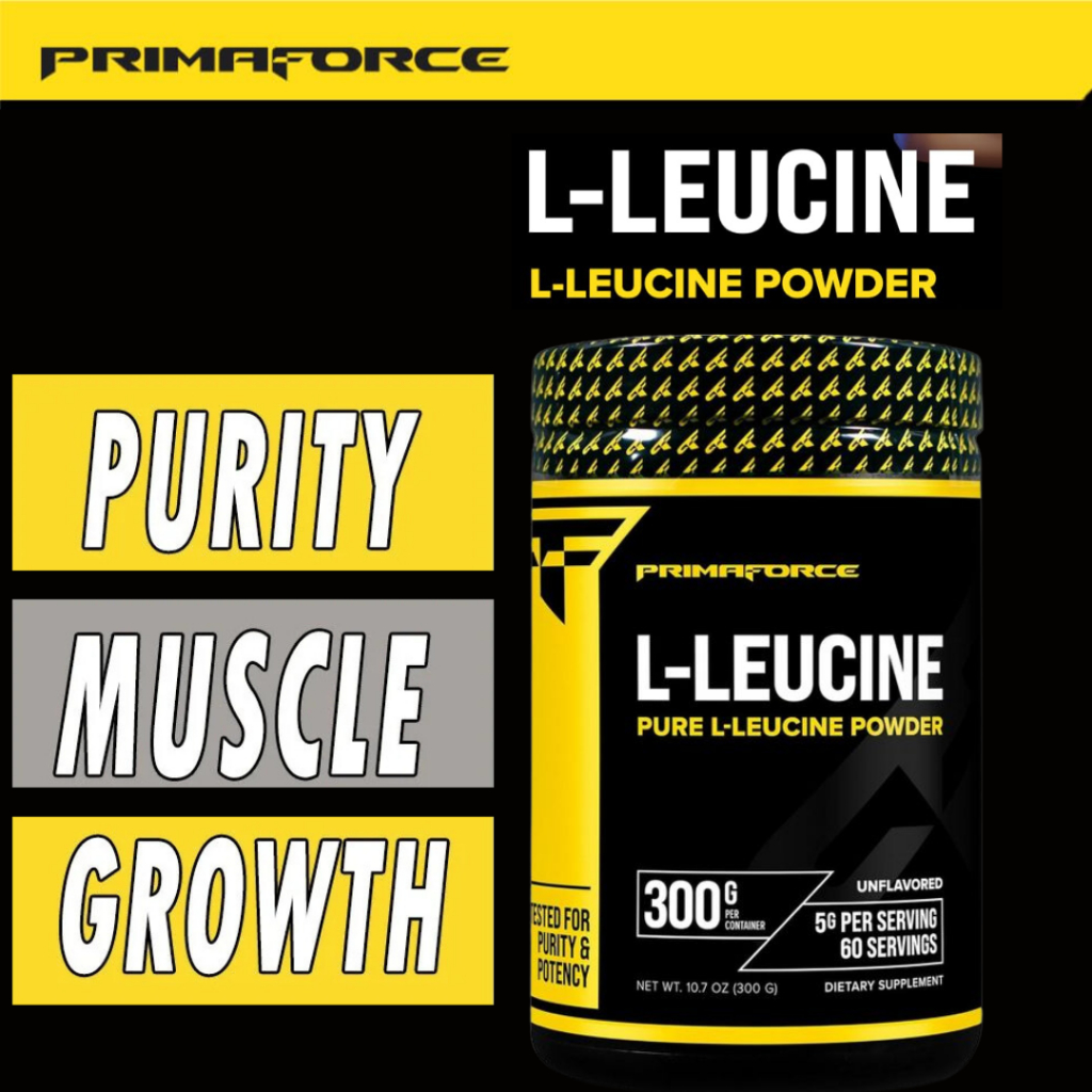 Primaforce L-Leucine Powder Unflavored (300 Grams | 60 Servings)