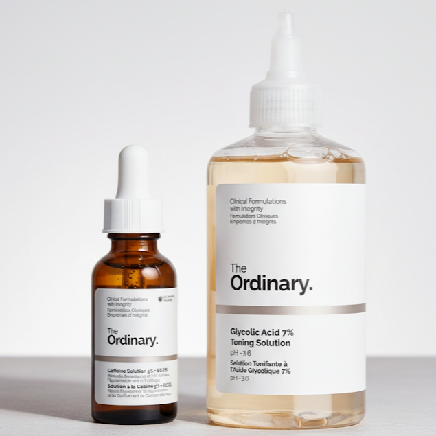 [ชุด C] The Ordinary Glycolic Acid 7% Toning solution/Caffeine Solution 5% + EGCG
