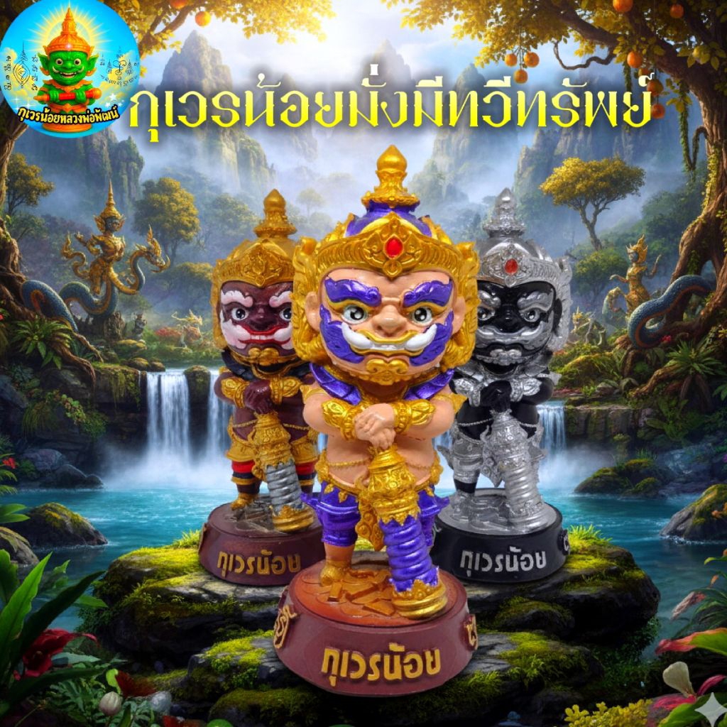 กุเวรน้อยมั่งมีทวีทรัพย์ขนาด 5.5 นิ้ว