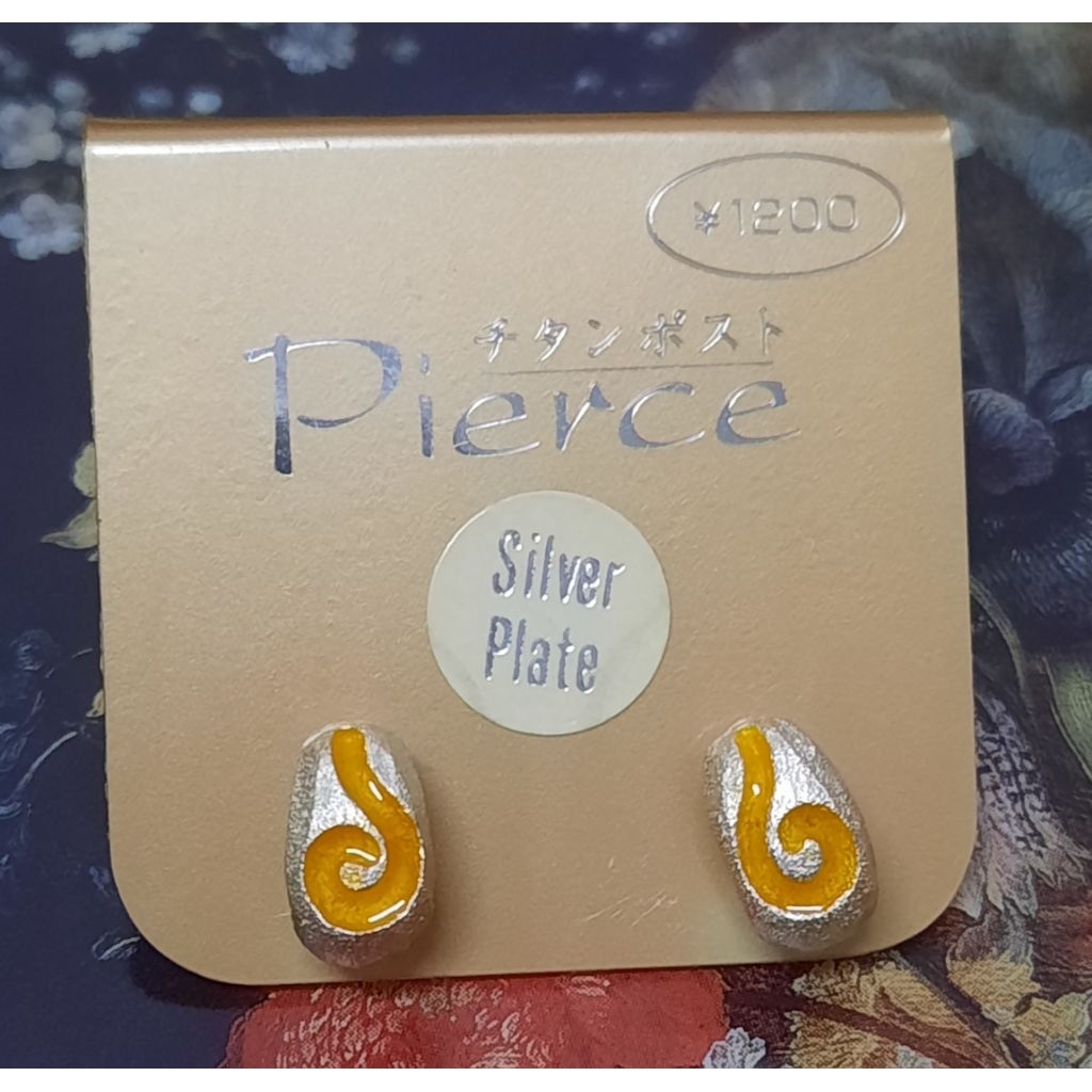 New japan ต่างหูก้านไทเทเนียมชุบเงิน ขนาด10มม. - รูปที่ 4