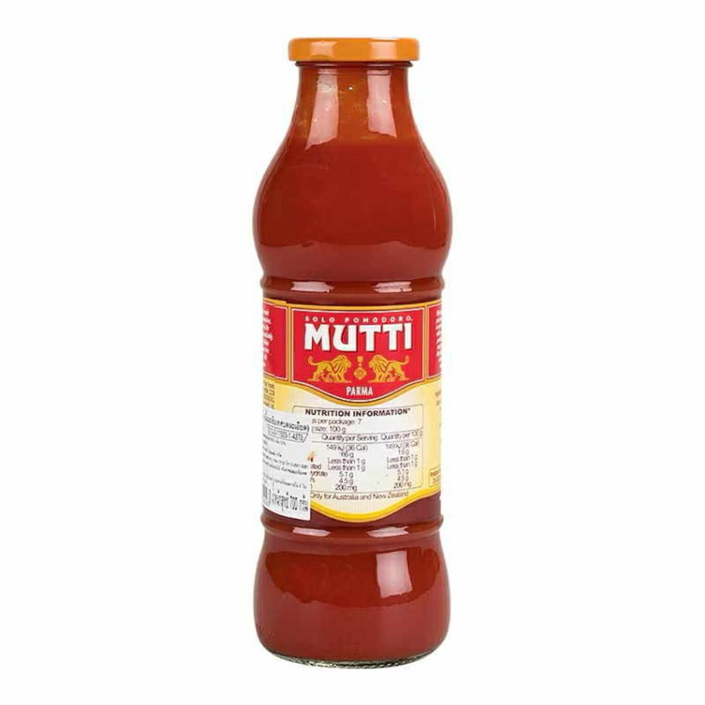 ￼มัตติ ซอสมะเขือเทศบด 700 กรัม - Passata Tomato Puree 700g Mutti brand