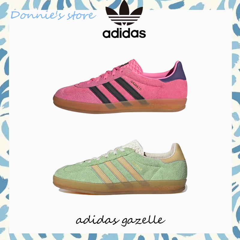 🎉ของแท้ 100 % ✨ Adidas originals Gazelle Indoor IE7002/IE2948 รองเท้าลำลองแฟชั่น กีฬากลางแจ้ง
