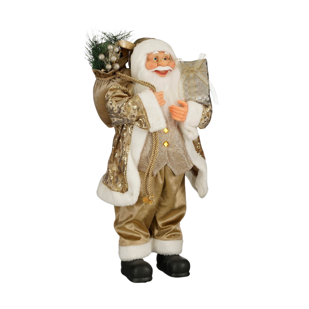 ตุ๊กตาซานต้าคลอสสีน้ำตาล – Brown Santa Claus Dolls | H 60 cm.