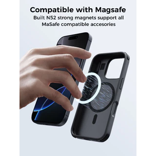 AUKEY PC-UG21 เคสไอโฟน 16 UrbanGuard Elite Magnetic รองรับ MagSafe iPhone 16Pro/16 Pro Max