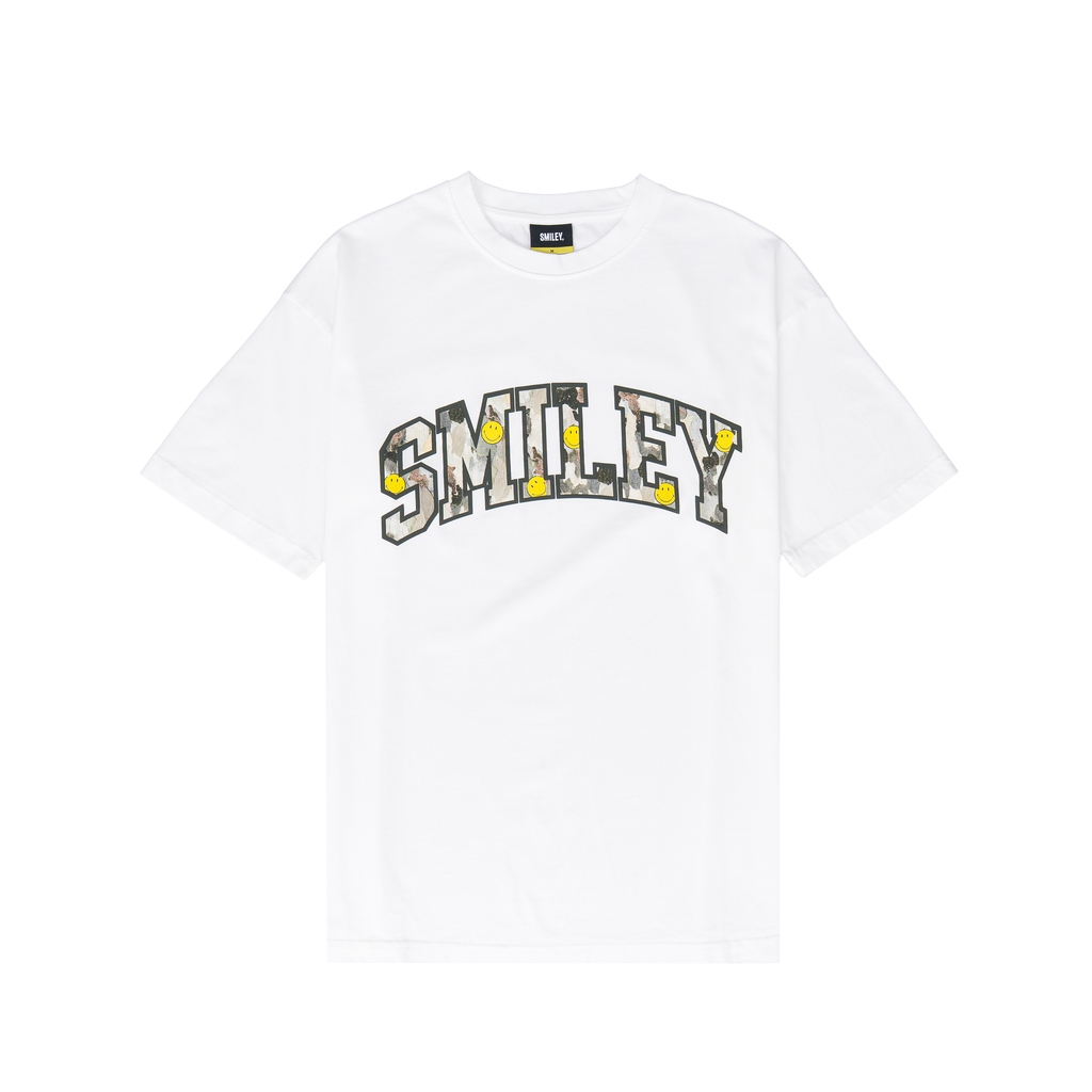 SMILEY® WOODLAND WHITE SMILEY PATCH T-SHIRT