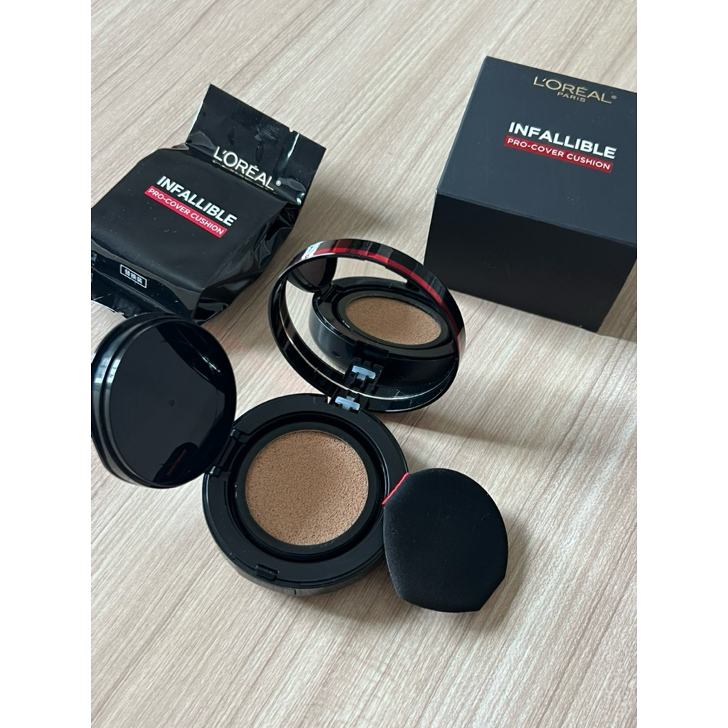 📣ส่งต่อ ลอรีอัล ปารีส L’Oréal Paris Infallible Pro-Cover Cushion 14g คุชชั่น+ฟรี รีฟิล ปกปิดขั้นสูง 