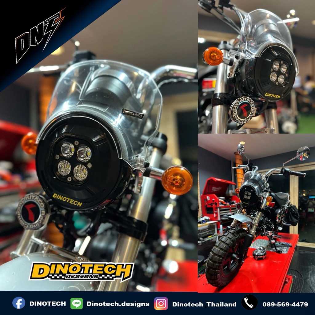 HEADLIGHT DINOTECH (HONDA ST125 DAX)