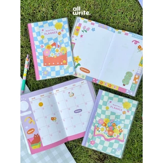 (ฟรี! sticker) allwrite สมุดแพลนเนอร์ | Planner หุ้มปกใสอย่างดี ลายไม่ซ้ำ เขียนง่าย แพลนง่าย AW425