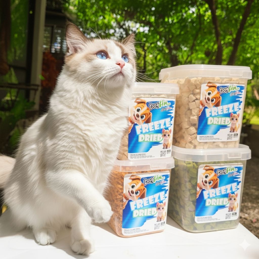สินค้าสั่งผลิต Dogfin ขนมฟรีซดราย (Freeze Dried) รูปที่ 2