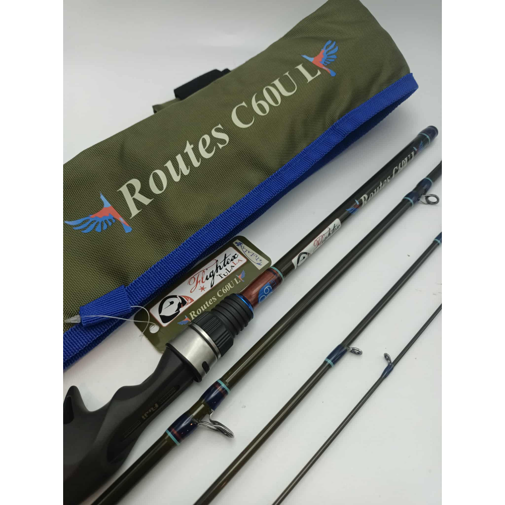 TULALA Flightex Routes C60UL / คันเบ็ดพกพา 4ท่อนพร้อมลุยไปทุกที่ งาน JDM