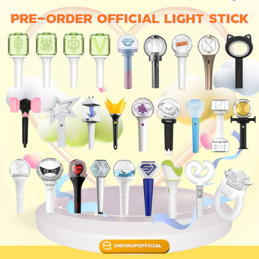 แท่งไฟ NCT 127 DREAM WAYV WISH TREASURE EXO TWICE ATEEZ SuperJunior G-DRAGON WOODZ