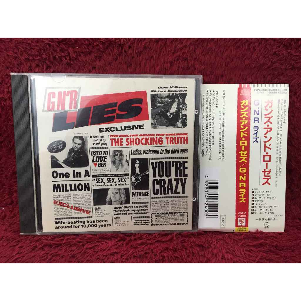CD Guns N' Roses – G N' R Lies สภาพตามรูปปก DA125-22