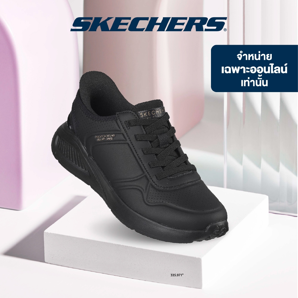 Skechers สเก็ตเชอร์ส รองเท้าผู้หญิง Women Online Exclusive Slip-Ins Street UNO Lite Floating Steps Shoes - 177394-BBK