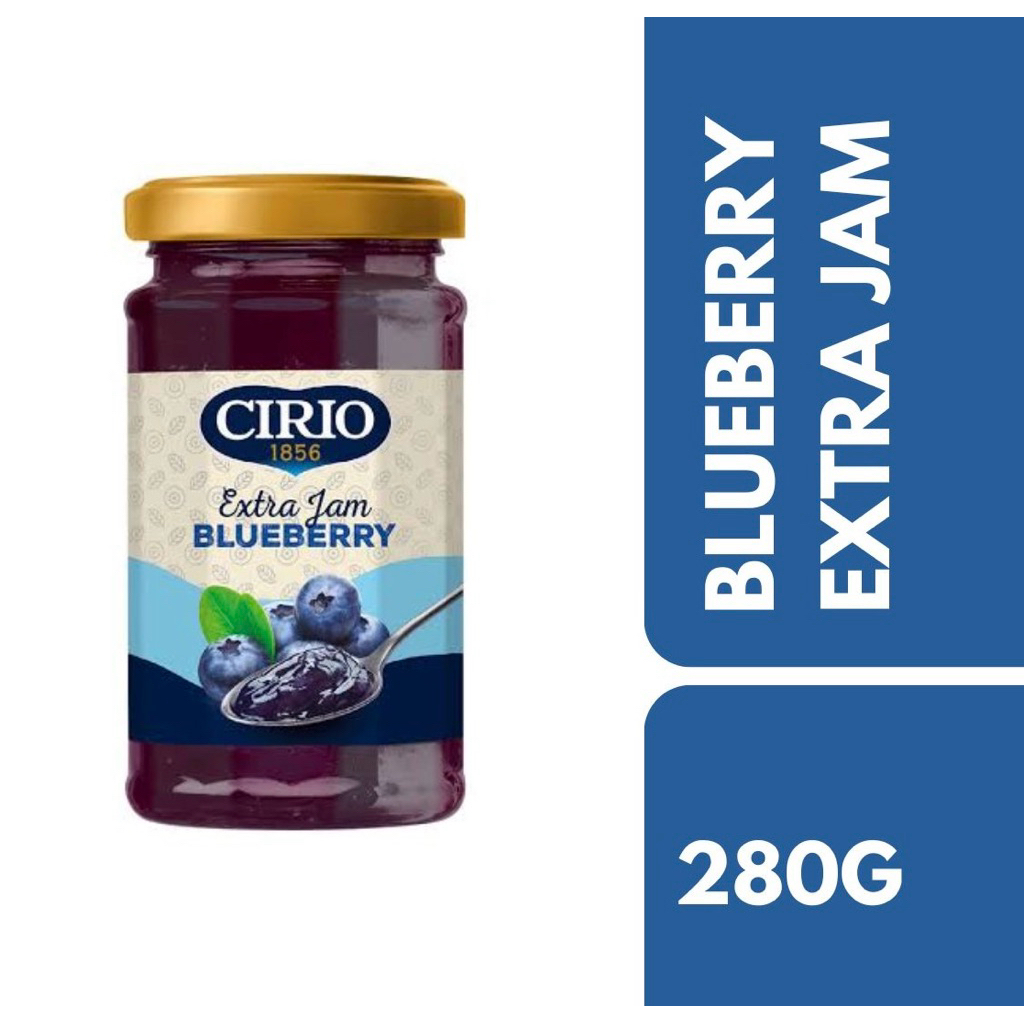 Cirio Blueberry Extra Jam 280g++ซีรีโอ บลูเบอร์รี่เอ็กซ์ตร้า แยม 280กรัม