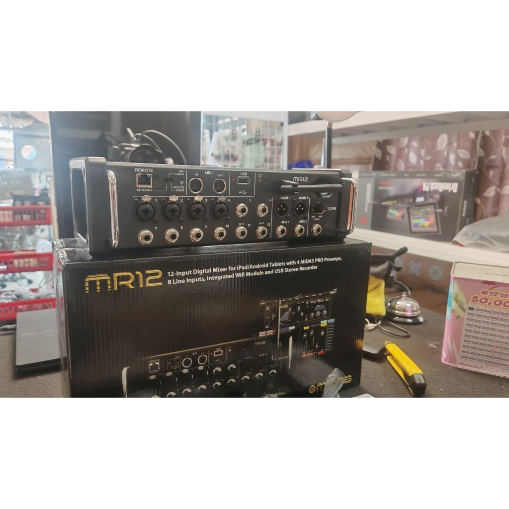 MIDAS MR-12 ของแท้ Digital MIXER ดิจิตอลมิกเซอร์ MIXER DIGITAL MR 12​ของเเท้นะ​