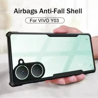 เคสกันรอยกล้อง สำหรับ Vivo Y03 Y03T Y18 Y28S Y36 Y27S Y27 5G Y27 4G Y17S Y28 4G V30 Pro V30Eเคสหลังใส