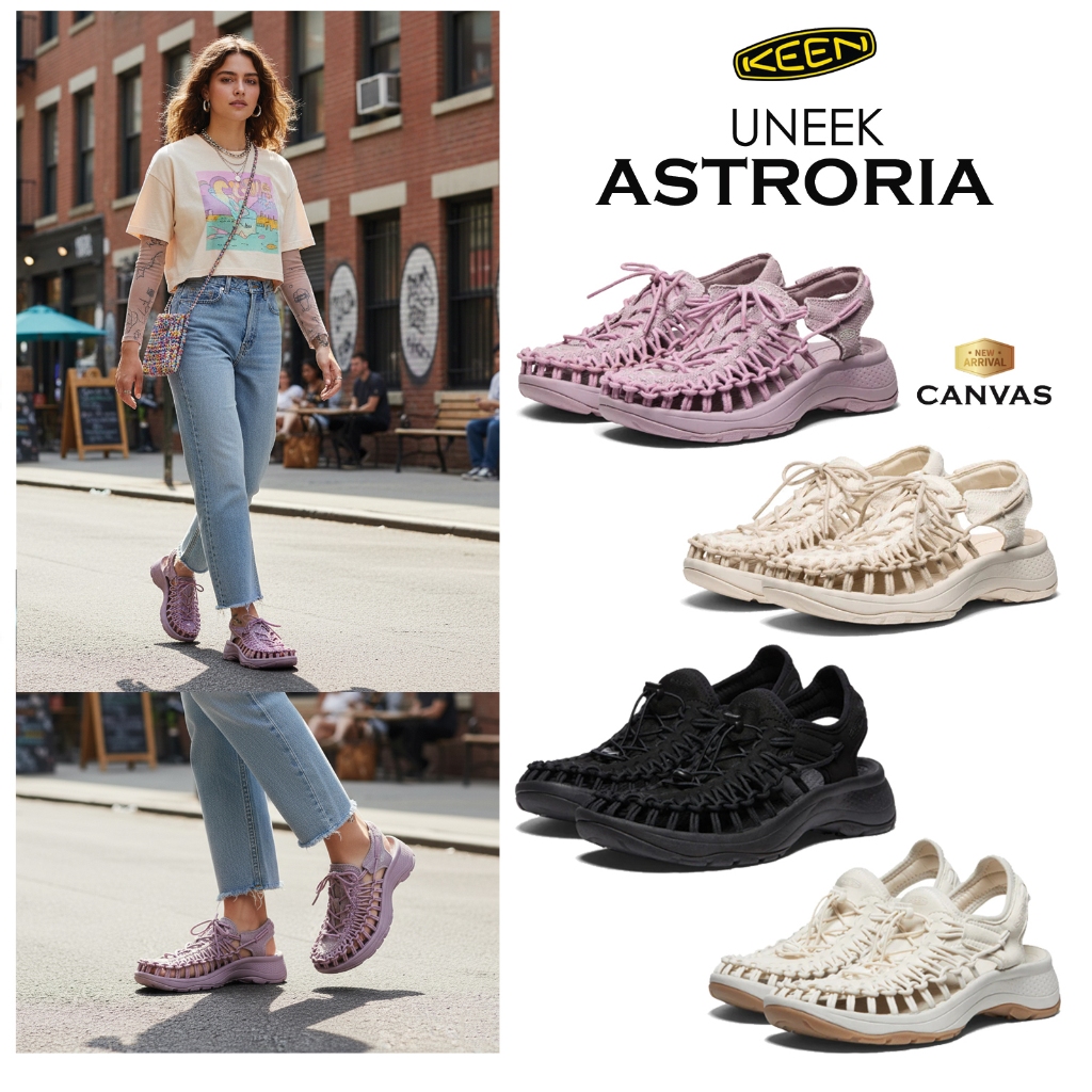 [ลด30% เก็บโค้ด 2509FASHDD] KEEN Women's UNEEK Astoria สูงขึ้น 4 ซม. รุ่นใหม่ มาแรง รองเท้า คีน ผู้ห