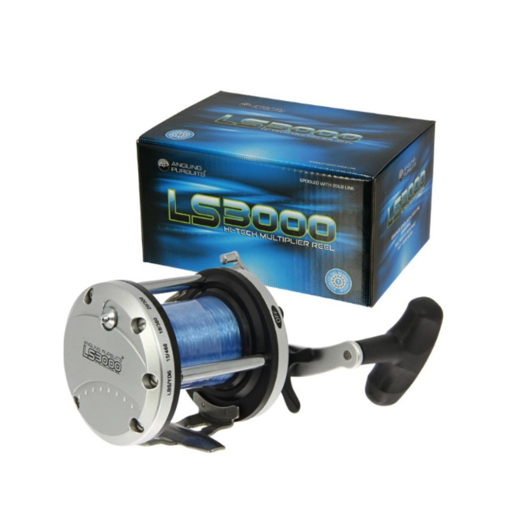 LS3000 Multiplier Sea Fishing Reel With 25lb Line by Angling Pursuits: รอกตกทะเล LS3000 Multiplier –