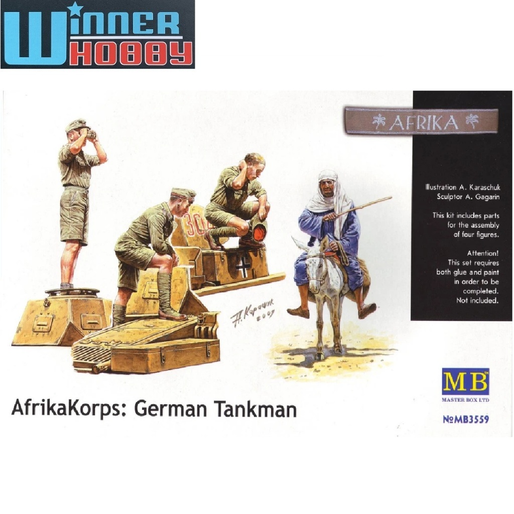 Master Box 3559 German Africa Corps 4 figures 1/35
