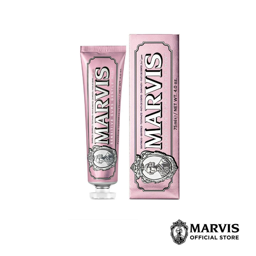 (NEW) Marvis Sensitive Gums Gentle Mint 75ML / มาร์วิส เซนซิทีฟ กัมส์เจนเทิล มินต์