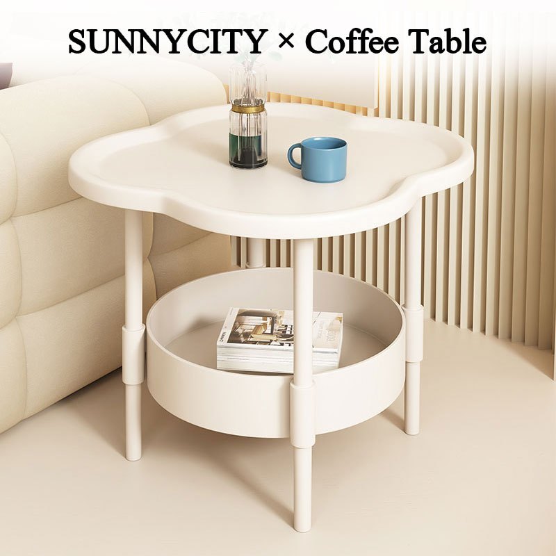 โต๊ะข้างโซฟา2ชั้น โต๊ะข้างเตียงมินิมอล ชั้นวางของข้างโซฟา โต๊ะข้างเตียงขนาดเล็ก เคลื่อนย้ายได้ง่าย