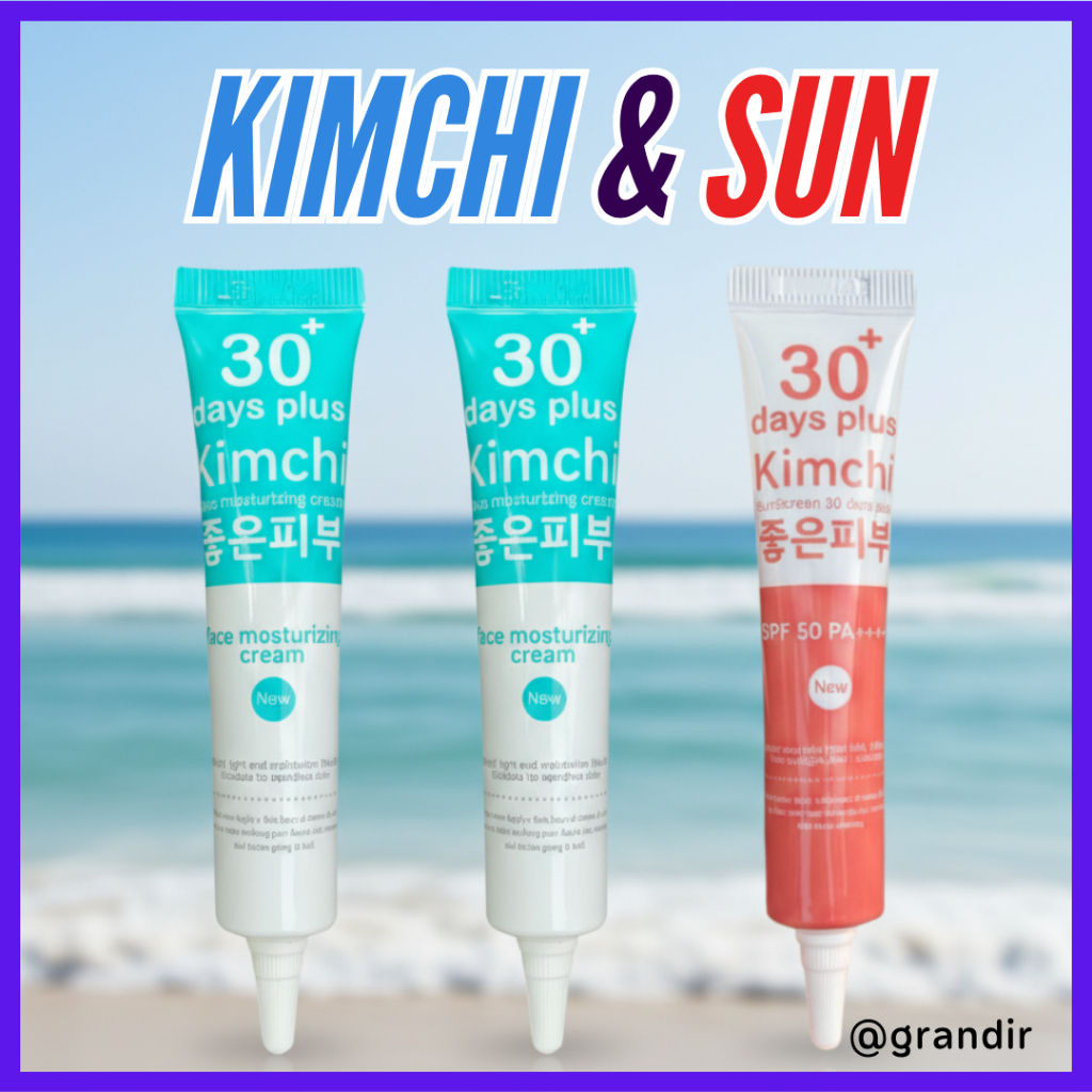 พร้อมส่ง 5แถม3 = 8 หลอด+ของแถม : ครีมกิมจิ Kimchi Face Cream 30 เดย์ พลัส