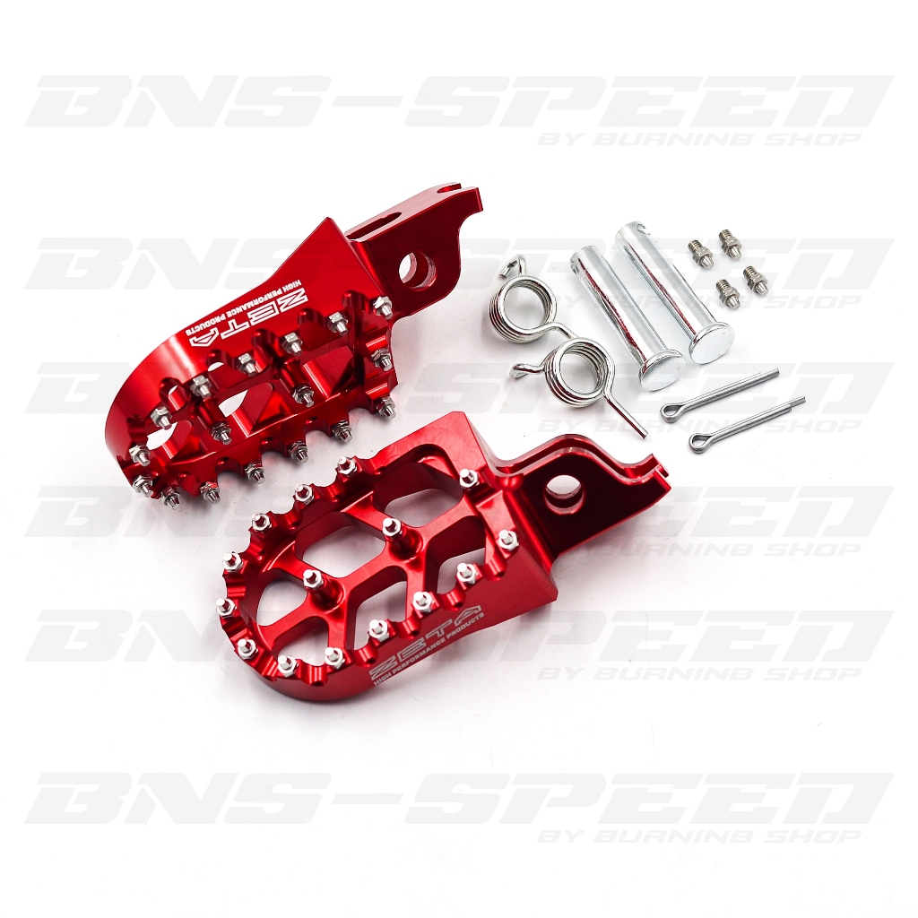 พักเท้าทรง ZETA CRF250/300L/M/Rally, CRF250R/RX, CRF450RL, CR125/250 มีโลโก้ตรงปก ตามรูปนะครับ