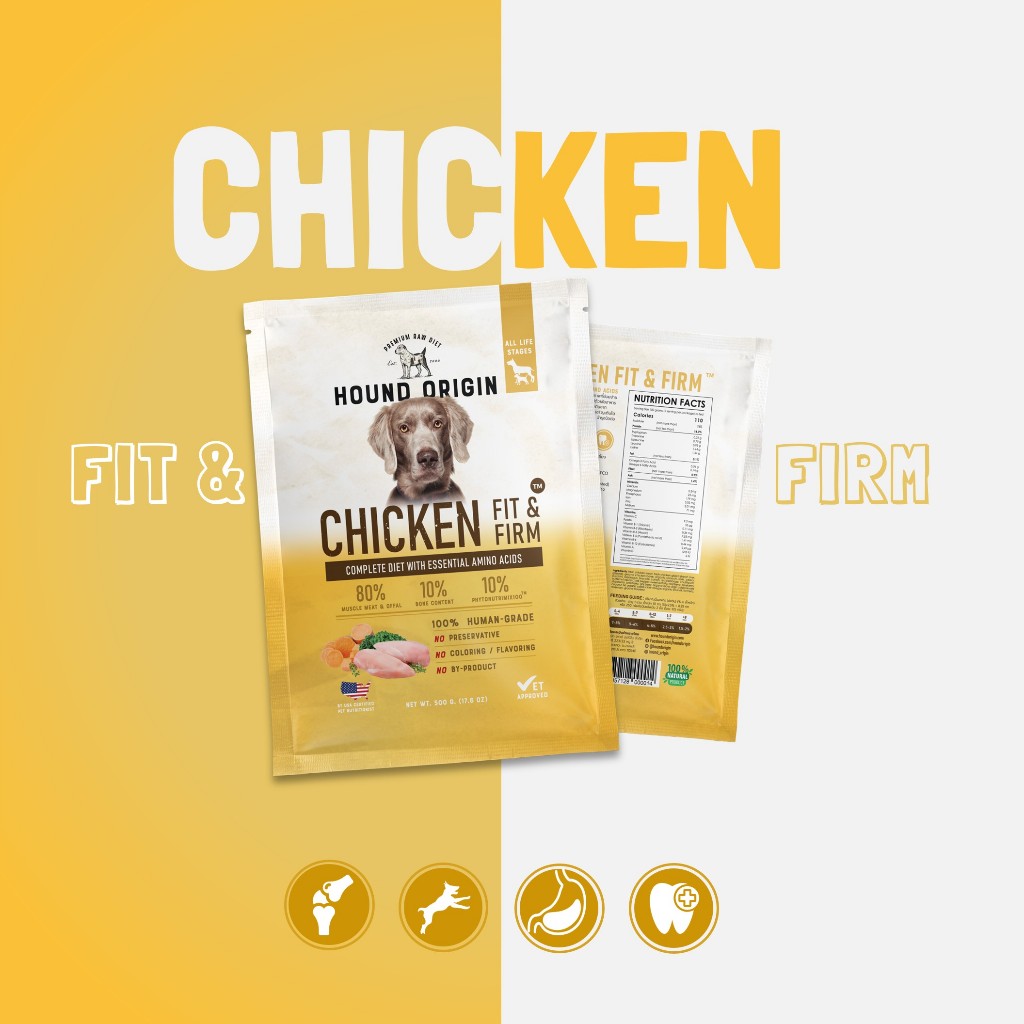 Hound Origin Dog BARF - Chicken Fit & Firm - 500 g.