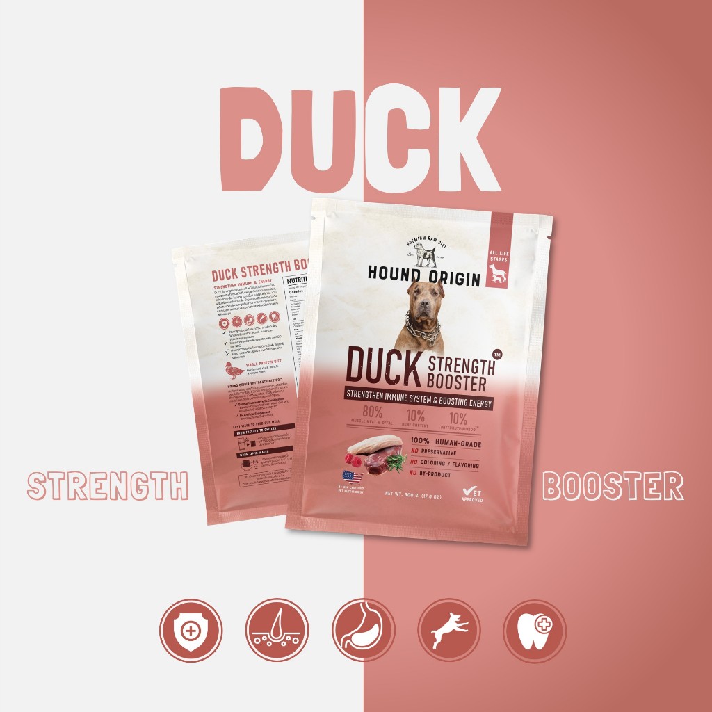 Hound Origin Dog BARF - Duck Strength Booster - 500 g.