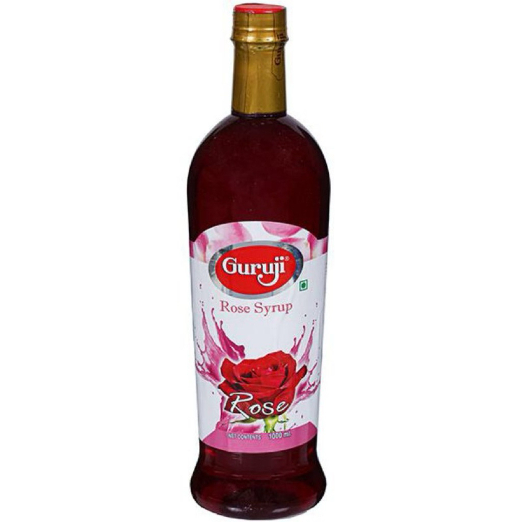 Guruji Rose Syrup 1000ml น้ำแดงกุหลาบ อินเดีย
