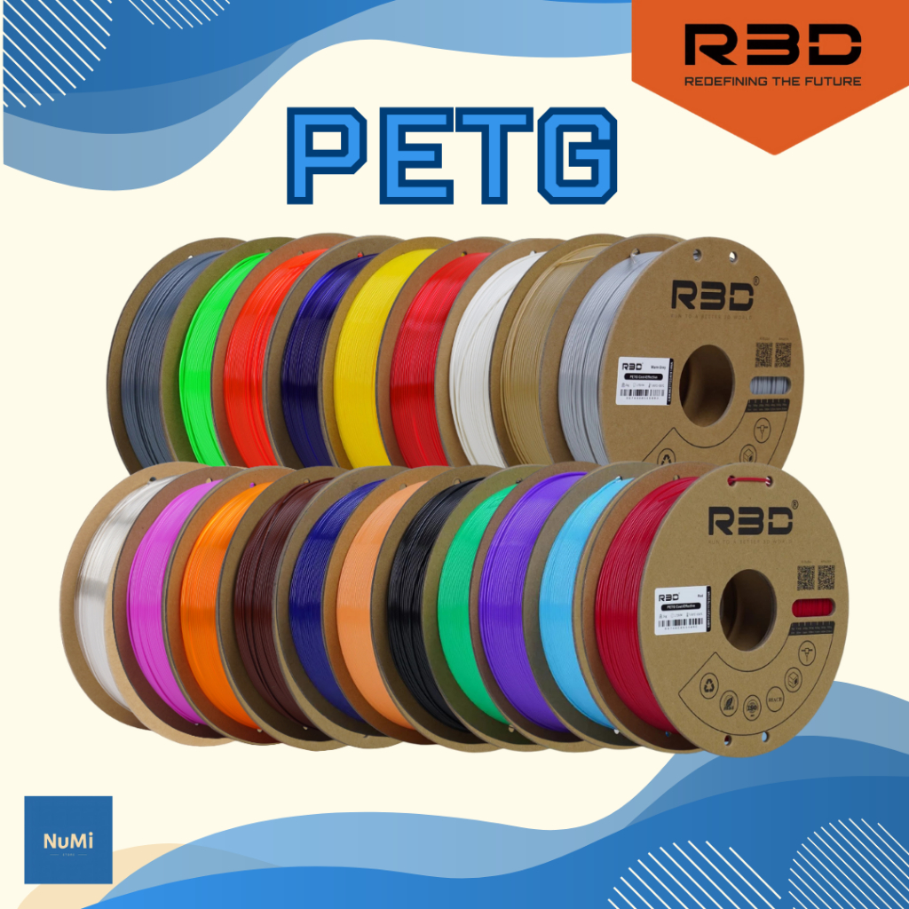 พร้อมส่ง R3D PETG Filament โรล เส้นพลาสติก 3D 1.75 mm 1kg  สต็อคไทย เส้นFilament เส้นPETG คุณภาพสูง