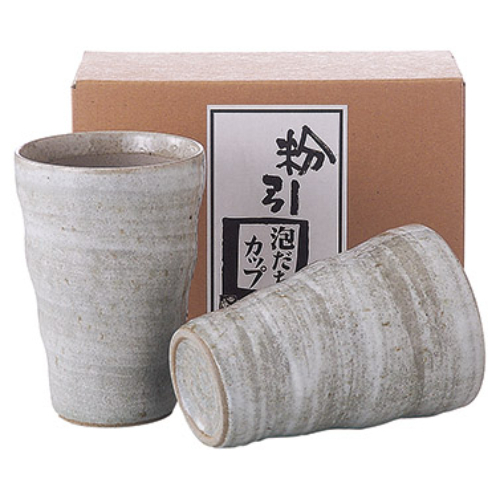 Beer Free Porcelain Cup x2 Cream (2-43-11)