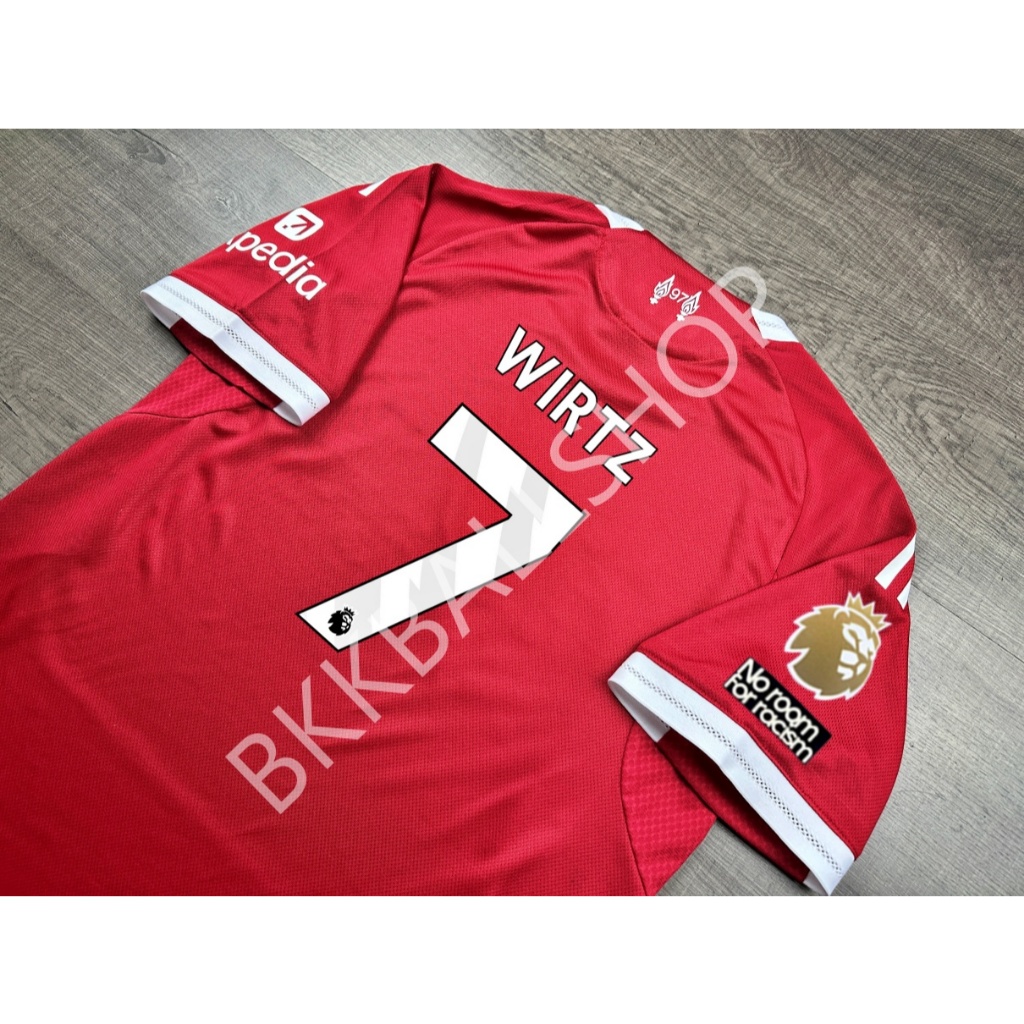 [Player] - เสื้อฟุตบอล ลิเวอร์ Home เหย้า 2025/26 อาร์ม EPL เบอร์ชื่อ 7 WIRTZ 8 SZOBOSZLAI 9 ISAK 11