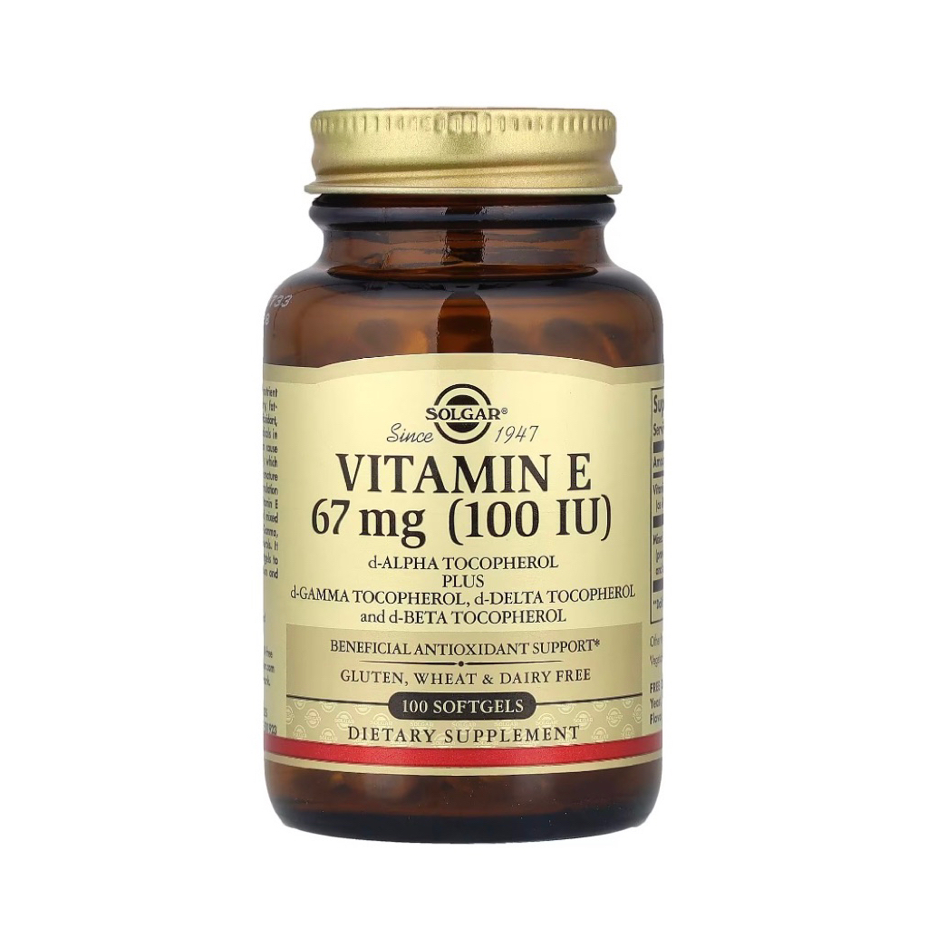 exp 10/2028 วิตามินอี Solgar Vitamin E 67 mg 100 iu