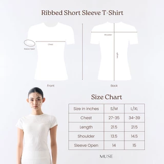 MUSE - Ribbed Short Sleeve T-Shirt