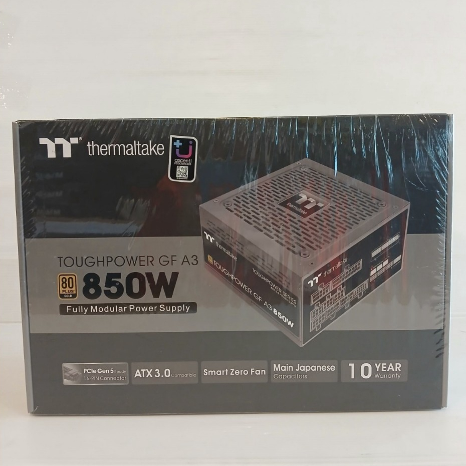 POWER SUPPLY (อุปกรณ์จ่ายไฟ) THERMALTAKE TOUGHPOWER GF A3 GOLD 850W - 850W 80 PLUS GOLD BLACK ATX
