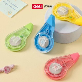 เทปลบคำผิด ขนาด 20m Deli (คละสี 1 ชิ้น) ลิควิด ปากกาลบคำผิด …