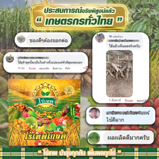 ชุดทดลองไร่เทพโกลด์ 2 ซอง เสริมดอก ออกผลไว ทนฝน-แล้ง เพิ่มผลผลิต+โล่เขียว มัน เขียว ถึก ทน 250 ml.