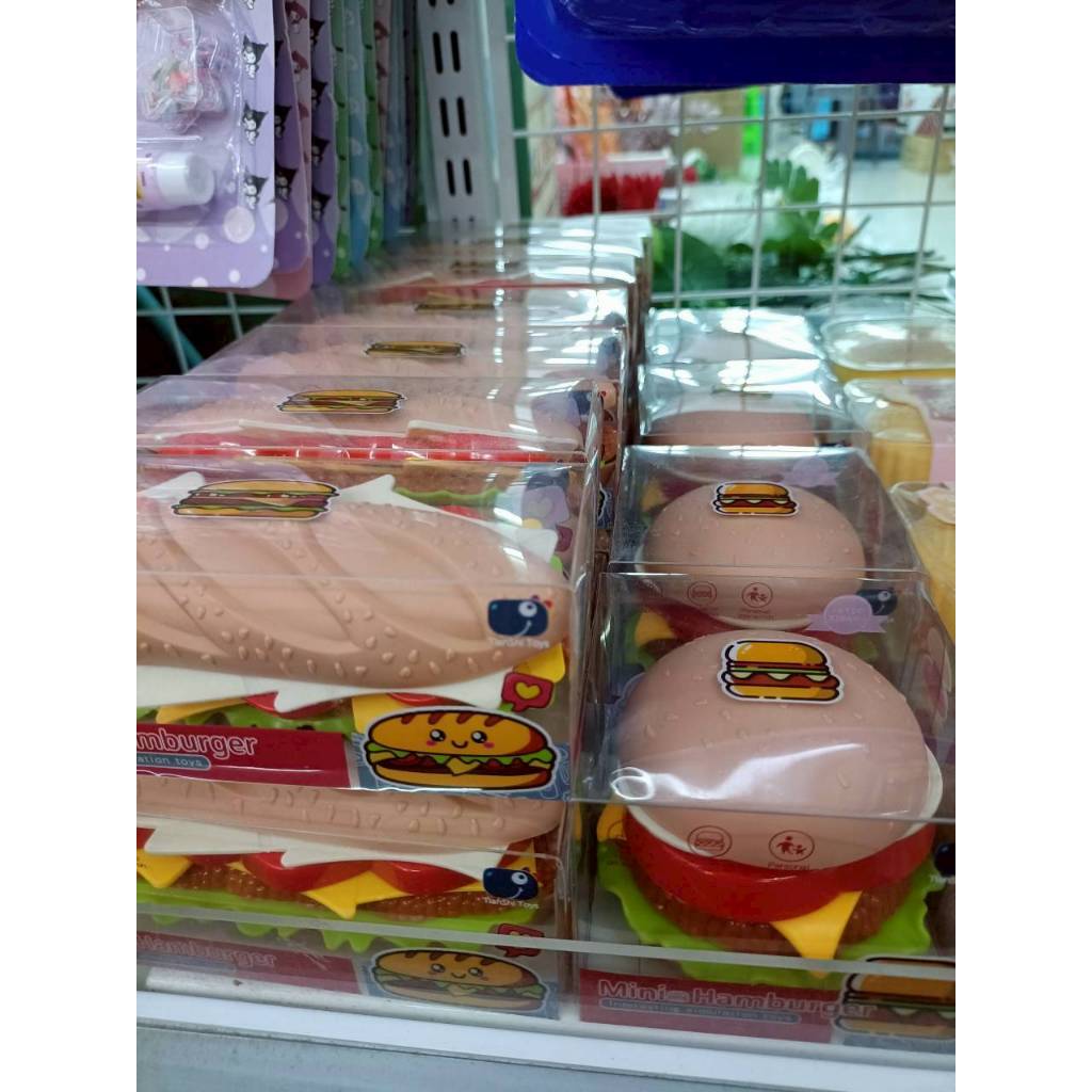 ชุดร้านขายแฮมเบอร์เกอร์ของเล่นไม้ พร้อมส่ง💥
