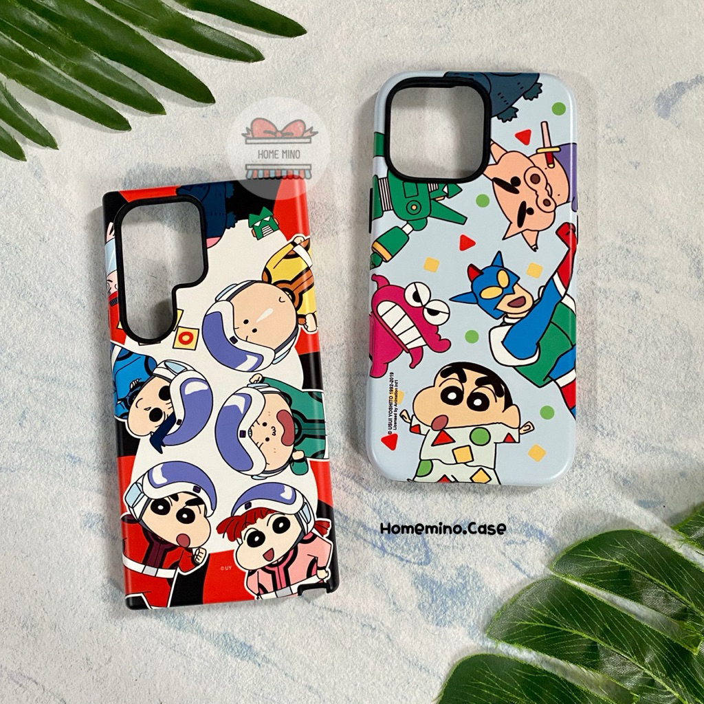 🌈 พร้อมส่ง ❤️ ShinChan Bumper Case เคสชินจัง ลิขสิทธิ์แท้ (17 Pro Max/i17/S25Ultra/16 Pro Max/14 Pro