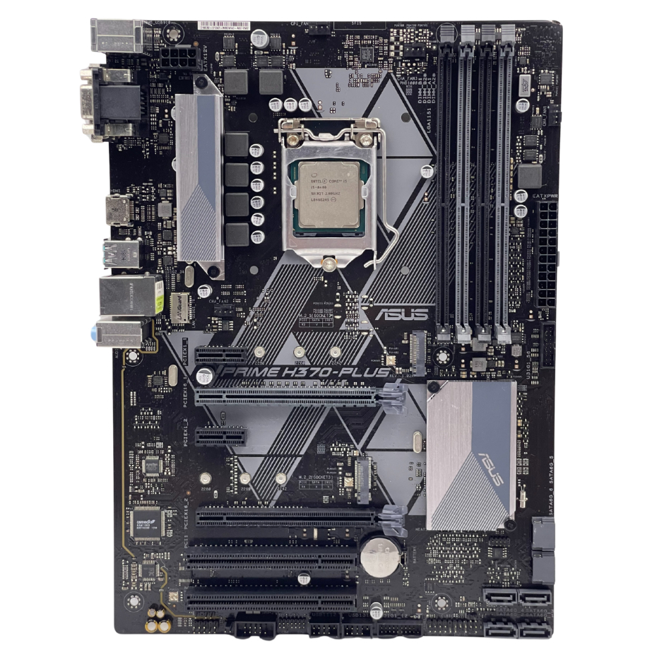 Intel Core i5 8400 พร้อมบอร์ด ASUS PRIME H370 Plus มือสอง ประกัน 90 วัน