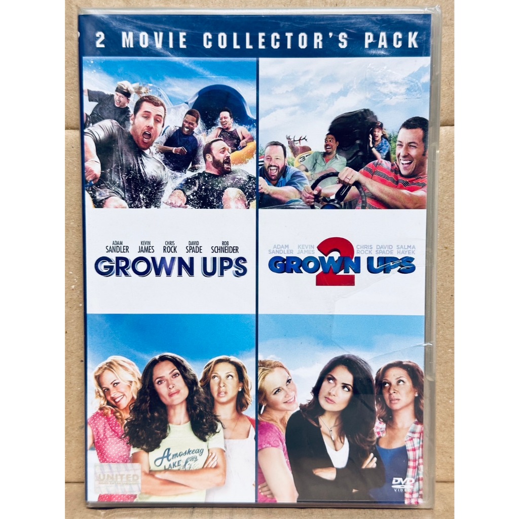 DVD 2 Part 2 Disc : Grown Ups (2010) ขาใหญ่ วัยกลับ + Grown Ups 2 (2013) "Adam Sandler, Kevin James"