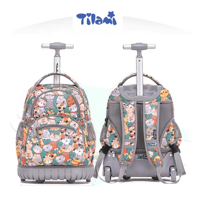 Tilami 16"ล้อเดี่ยวแข็งแรงไม่แตกง่าย ลากขึ้นบันไดได้ ตั้งตรงได้ พร้อมส่ง