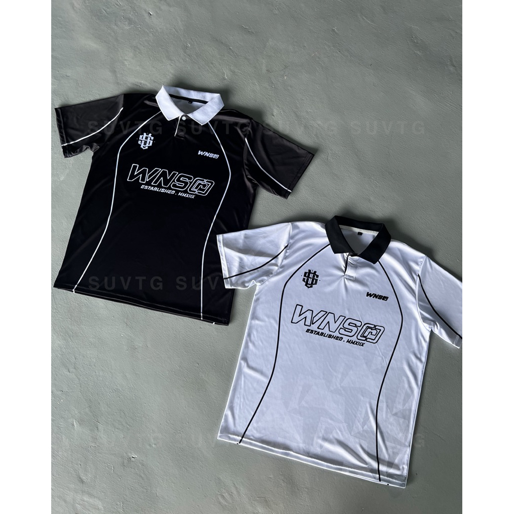 (WNS)เสื้อคอปก เสื้อกีฬา สตรีทแฟชั่น เสื้อผู้ชาย เสื้อ